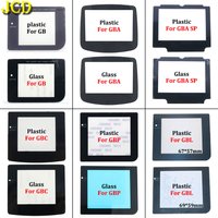 JCD 1pcs Plastic Glass Screen Lens For GB GBA SP GBC GBL GBP Lens Cover Protector W/ Adhensive