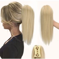 Messy Short Straight Ponytail Synthetic Claw Clip Ponytail Hair Extensions Messy Hair Bun Hairpiece For Women Hair Accessories