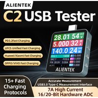ALIENTEK USB Tester C2 Digital Voltmeter Charging Power Detector PD3.2 Battery Tester Fast Charge Detection Trigger