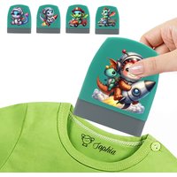 1pc Personalize Custom Name Cartoon Dragon Stamp Selfing-inking Stamp Available Refillable