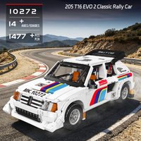 Mould King 10272 Classic Rally Car Model Building Blocks Set T16 EVO 2 Vehicle Bricks Assembly Toys Birthday Gifts