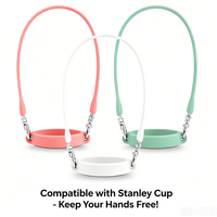 Silicone Cup Strap for Stanley Tumbler | Not Dog Leash, Lanyard Prevents Drops & Spills Travel Cycle Hike Camp Daily Use