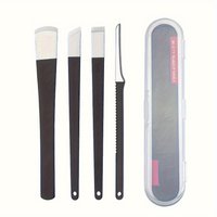 Pedicure Knife Set - Straight Edge Stainless Steel Nail Cuticle Nipper Remover Set with Storage Box for Toenail Care