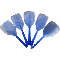 5PCS/Lot Professional Durable Anti-fall 75mm Plastic Darts Flights 2 Colors Dart Flights 2BA Screw Soft In-one Dart Flight