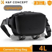 K&F CONCEPT 4L Kamera-Umhängetasche, leichte Reise-Fototasche für Canon, Sony, DSLR, SLR, Kameratasche, Stativhalter