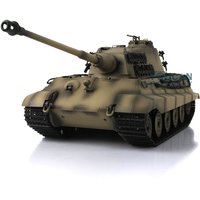 1/16 HENG LONG FPV 7.0 Barrel Recoil Customized King Tiger RC Tank 3888A Metal Remote Control Car TH17572-SMT4