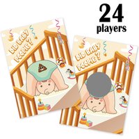 Baby Shower Party Gender Revealing Game Scratch Cards Baby Shower Party Decoration Supply