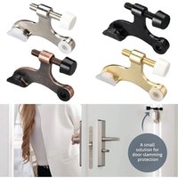 Rubber Hinge Pin New Zinc alloy Bumper Damper Hidden Doorstops Thicken Adjustable Door Stopper Door