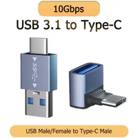 Otg Adapter 90 Degree Elbow Adapter Universal for Huawei Xiaomi 10gbps Type-c Mobile Phone Adapter Hot Female Adapter