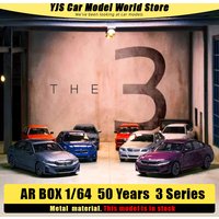 Almost Real AR BOX 1:64 50 Lat 7 GENERACJI Seria 3 E21 E30 E36 E46 E90 F30 G20 I3 G28 Model Samochodu Statyczna Kolekcja Wystawowa