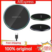 LED Fast Wireless Charging Stand Universal Charger Dock Pad for iPhone 17 16 15-8 Series Samsung S24/S23/S22/S21 Xiaomi Huawei