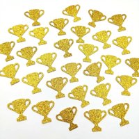 Trophy Confetti Gold Glitter Trophy Table Confetti Boys Birthday Party Decoration Paper Scatters Gaming Party Celebration