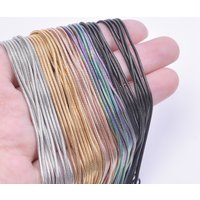 5pcs 1.2mm Round Snake Chain 45/50/60/70cm Stainless Steel Collarbone Necklace 5color Brief For Men Women Chain Jewelry Gift