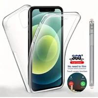 360 Full Body Front Back Protective Case For iPhone 16 Pro Max 15 12 13 14 11 Pro Max X XR XS 7 8 Plus SE Soft Hard Clear Cover