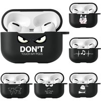 Case For Apple Airpods Pro 2 Case Slogan Simple Text Dont Touch Airpods Pro 2 4 3 Silicon Black Earphone Cover Air pod Pro2 Capa