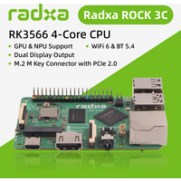 Radxa ROCK 3C RK3566 4-rdzeniowy procesor SBC, GPU, NPU i HDMI z wyjściem 1080P@60, komputer jednopłytkowy