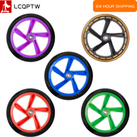 200mm Wheels for Razor and Adult KickScooters with ABEC 7 Bearings PU Solid Tire Kick Scooters Wheel Accessories