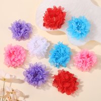 2Pcs/Set Baby Girls Pink Elastic Headband Cute High Hair Ties for Children Spring Festival Holiday Hair Accessories