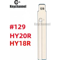 10pcs HY18R Car Key Blade Lishi HY20R KD Flip Remote Blank 129# for Hyundai Santa Fe Accent Kia Picanto for KD VVDI Flip Remote