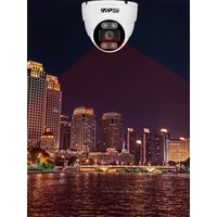 Full Color Infrared 4K 8MP IMX415 Cmos Xmeye Outdoor Metal H.265+ ONVIF Face Detection Audio Hemisphere Dome IP POE CCTV Camera
