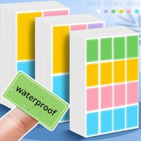 Waterproof Colorful Self Adhesive Assorted Stickers Removable Label Stickers Name Tag Bottle File Document School Supplies