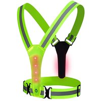 AliExpress NONE Lightweight Adjustable Safety Vest for Night Walking Running Cycling - Outdoor High Visibility Gear with Safety Straps