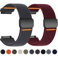 Magnetic Buckle Strap For Xiaomi Watch 2 Pro S4 S3 S2 S1 Pro Active 22mm Nylon Elastic Band For Mi Watch Color Miwatch Color 2