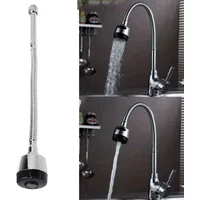 304 Stainless Steel Swivel Spout Kitchen Sink Faucet Pipe Fittings Single Handle Connection