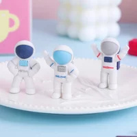 Kawaii Cartoon Astronaut Eraser Cute Space Men Rubber Pencil Erasers for Kids Gift Cosmonaut School Stationery Student Supplies