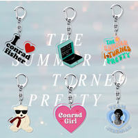 The Summer I Turned Pretty Conrad Jeremiah Keychain Lovely Bag Charms Pendant Friends Fans Fun Key Chain Souvenir Creative Cute