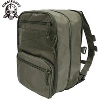 Tactical Flatpack MOLLE Backpack Expandable Bag DIY Hook&Loop Knapsack Integrate with Hunting Vest Plate Carrier Micro Chest Rig