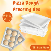 Pizza Dough Proofing Box with Cover Multiuse Lightweight Sturdy for Use as Pizza Dough Proofing Container or Bread Proofing Box
