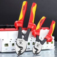 LAOA Insulated Cable Cutting Pliers 1000V VDE 6"/8"/10" 60CR-V Heavy-Duty Wire Cutter Electrician Tool