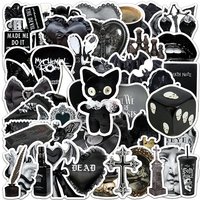 50Pcs Gothic Stickers Goth DIY Stickers Scrapbooking Phone Luggage Skateboard Waterproof Decals