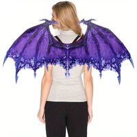 Foldable Halloween Dragon Wing Non-woven Fabric Elastic Band Masquerade Dragon Wing Universal Unisex Cosplay Wing Costume