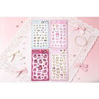 2026 New 3D Epoxy Stickers Set - Line Puppy, Loopy, Lotso & Pompompurin Cute Raised Decals for Journal & Phone Case