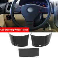 Carbon Fiber Car Steering Wheel Decorative Patch Cover Sticker for Volkswagen VW Golf 5 MK5 Passat B6 Jetta Tiguan 2007-2011