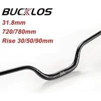 BUCKLOS MTB Riser Handlebar 720/780mm Mountain Bike Handle Bar 31.8mm Aluminum Alloy Bicycle Handlebar Bike Parts