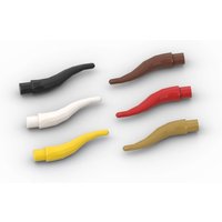 20pcs MOC Parts 13564 Cattle Horn Long Compatible Bricks DIY Assmble Building Blocks Particle Kid Puzzle Brain Toy Gift