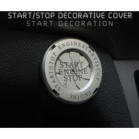 Decorative Cover Ignition Device Universal One Click Start Button Engine Start Stop Switch Button Switch Hidden Protective Cover