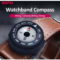 KanPas mini button map compass with turnable bezel/watchband compass /powerful luminous compass A-18-LH