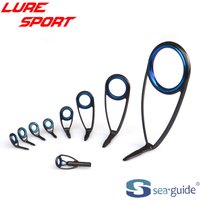 SeaGuide 9 10 11 12 pcs Spin Guide Set Blue LS Ring Black Steel Frame HBXOHLSG-4 25 Rod Building component Repair DIY Accessory