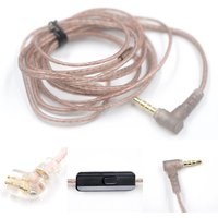 Original Cable High-Purity Copper Twist Earphone Wire B/C pin With mic For KZ ZS3 ZS4 EDX ZSN ZST ASX EDX ZSX CA4 C12 C16 ZAX