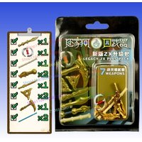 MOC Building Blocks Mini Figure Accessories Boomerang Scythe Assembly Model Figurine Anime TV Character Toy Gift Collectible