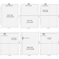 A5 3/7 Ring Photocards Binder Sleeve 1/2/4/6 Pockets Clear Acid Free 6x4 Photo Album Refill Pages Trading Card Postcard Sleeve