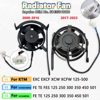 2008-2023 Motorcycle Radiator Fan For KTM XCW XCFW EXC EXCF HUSQVARNA FE TE FES HUSABERG FE TE 150 250 300 350 400 450 500 501