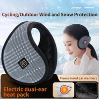 Eary Wiederaufladbare Heizung Ohrenschützer Elektrische Ohr Heizung Faltbare Winter Warme Gehörschutz Weibliche Kinder Outdoor Reiten Wärme