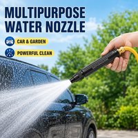 High Pressure Car Wash Water Gun Adjustable Nozzle Connects Common Water Pipe for Household Auto Cleaning and Garden Irrigation