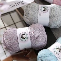 50g Lace Crochet Yarn with Color Dots Soft Fine Knitting Yarn for Summer Clothing Scarves Handmade DIY