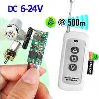 DC 6V, 12V, 18V, 24V small relay module, frequency 433MHz, transmitter 500M, motor forward/reverse stop function / DIY